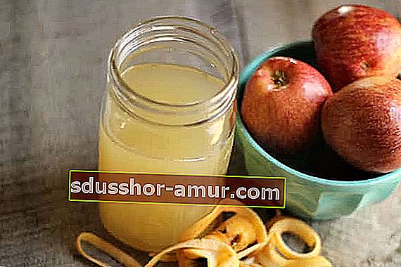 Domaći recept od jabučnog octa s ostacima jabuka