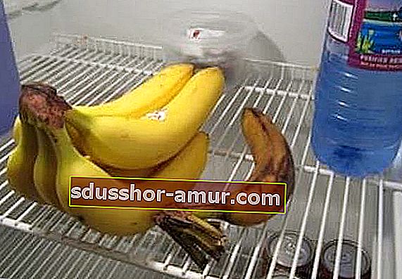 Banane je treba hraniti pri sobni temperaturi na prostem.