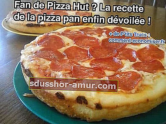 Каква е рецептата за домашна пица от Pizza Hut? 