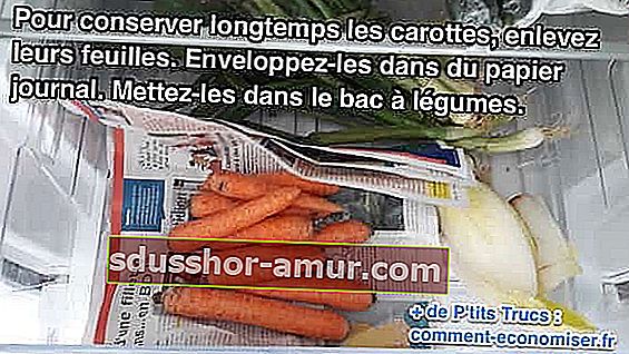 Морковите се запазват по-дълго, като ги пускат във вестник