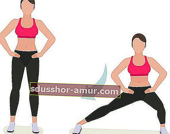 Правете упражнение за страничен удар, за да тонизирате и отслабите краката.