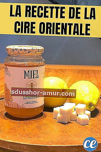 Мед, лимон и захар, за да се получи ориенталски восък