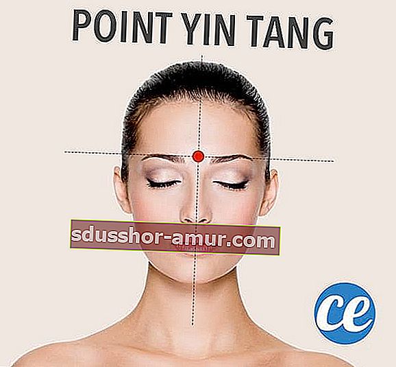 Използвайте акупресурна техника Yin Tang за главоболие