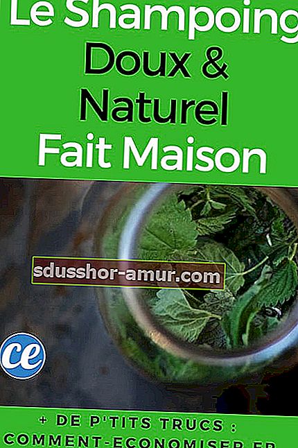 jemný a prírodný recept na šampón vyrobený zo žihľavy a listov mäty