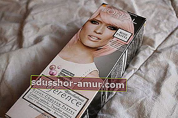 kutija pastelnih proizvoda za bojanje kose marke L'Oreal