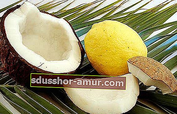 кокосово масло и лимон за изправяне на косата