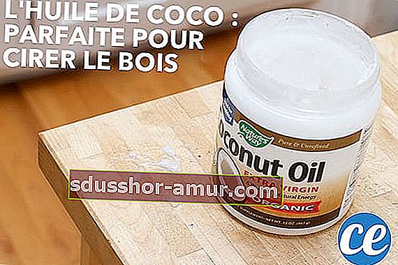 Kokosovo ulje savršena je zamjena za drveni vosak.