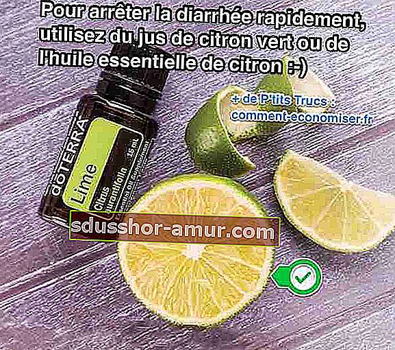 Используйте эфирное масло лимона, чтобы остановить диарею