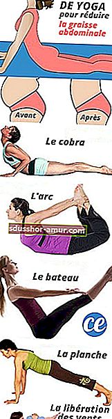 5 лесни пози за йога за намаляване на мазнините в корема.