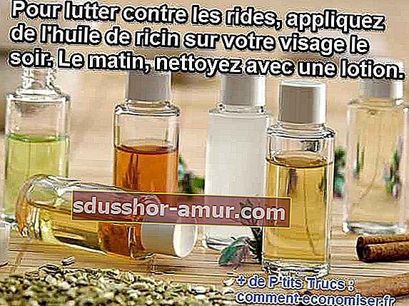 рициново масло за борба с бръчките
