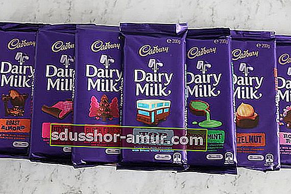 Cadbury шоколадови блокчета