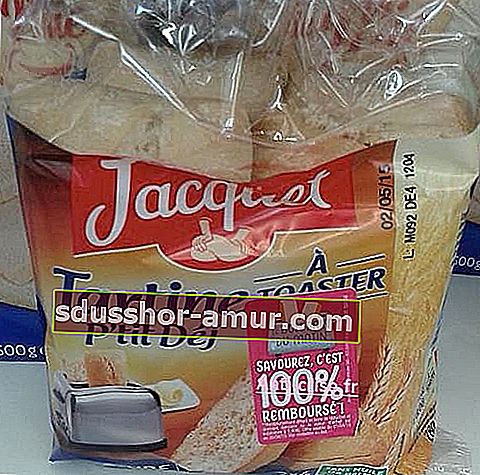 пакет сандвич хляб Jacquet