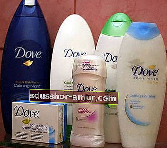 Dove сапун и душ гелове