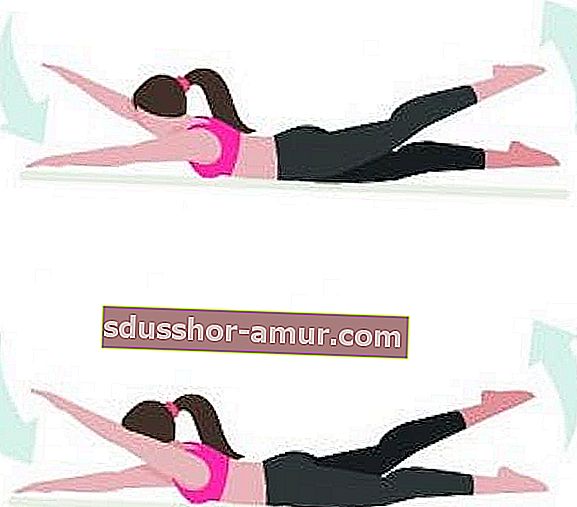 Тренировка на Абдо за 6 минути: за да имате плосък корем и мускулести кореми, направете упражнението с редуващи се удари.