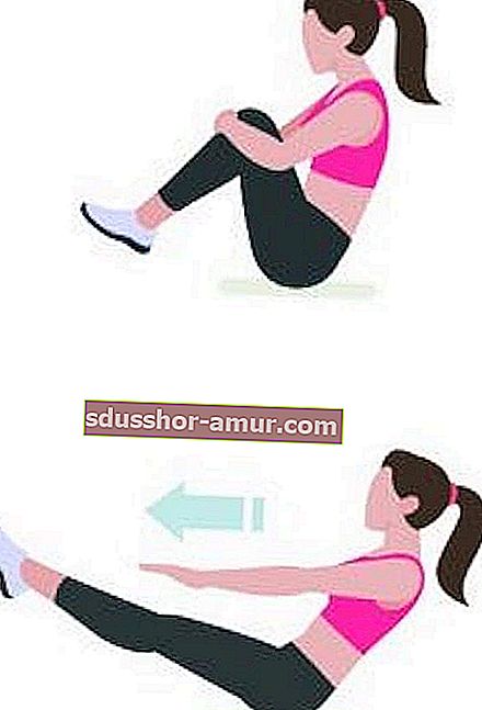 Тренировка на Абдо за 6 минути: за да имате плосък корем и мускулести кореми, направете упражнението за балансиране.