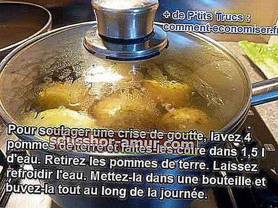водата за готвене на картофите облекчава пристъпите на подагра