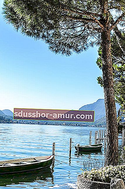 pogled na jezero Lugano u Švicarskoj